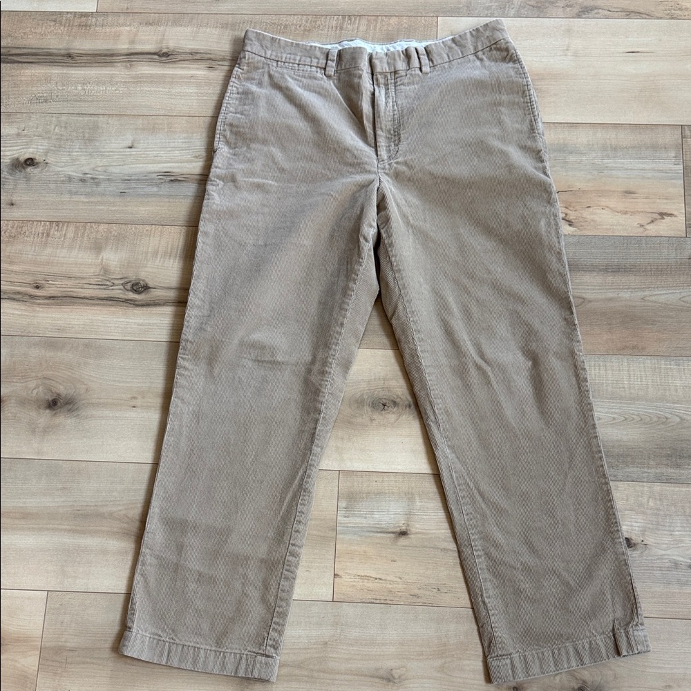 L.L. Bean Men's Corduroy Pants in Light Brown